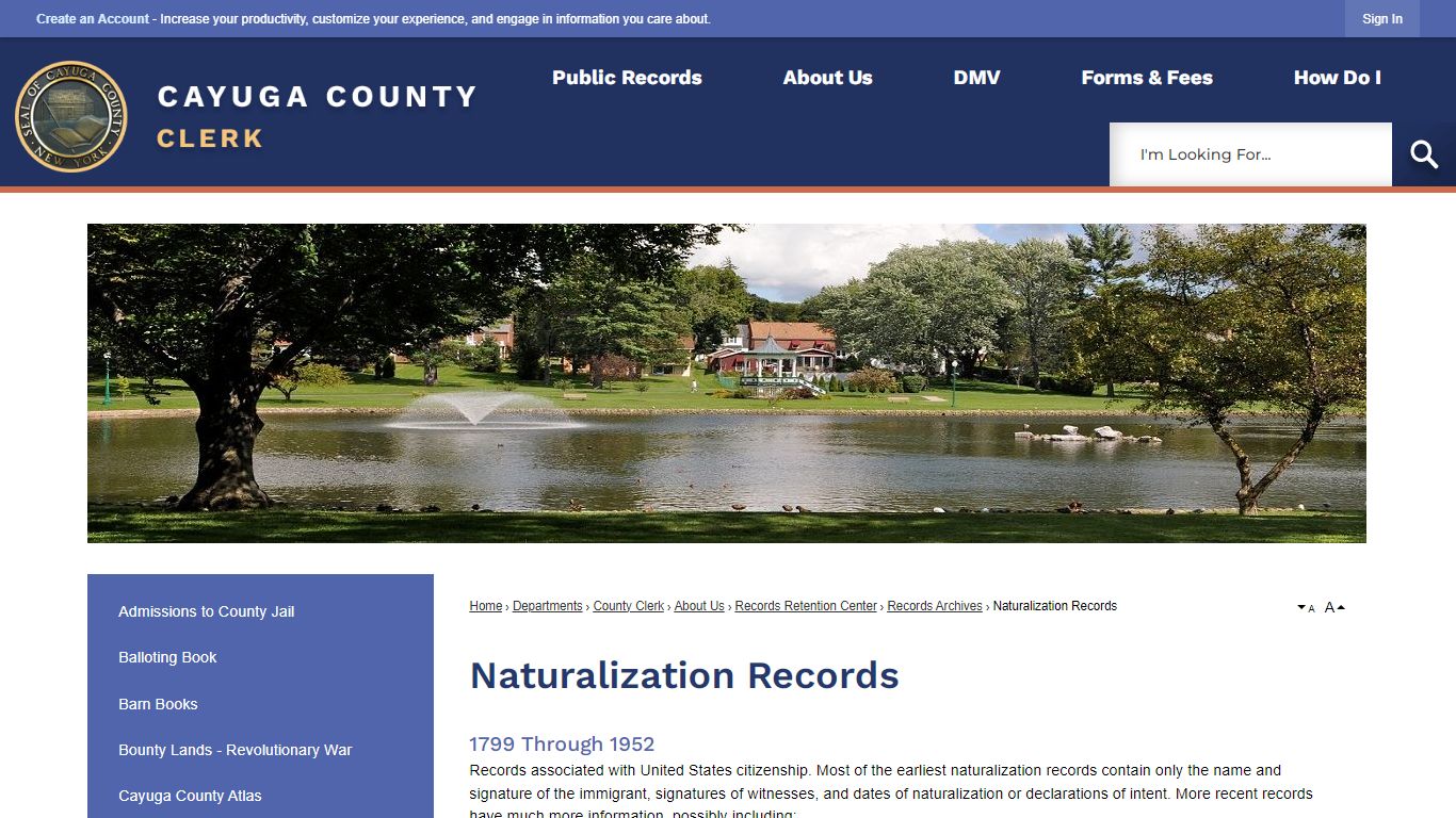 Naturalization Records | Cayuga County, NY